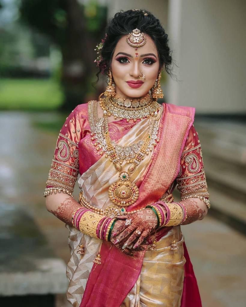 Majesty Beige Soft Silk Saree With Opulent Blouse Piece