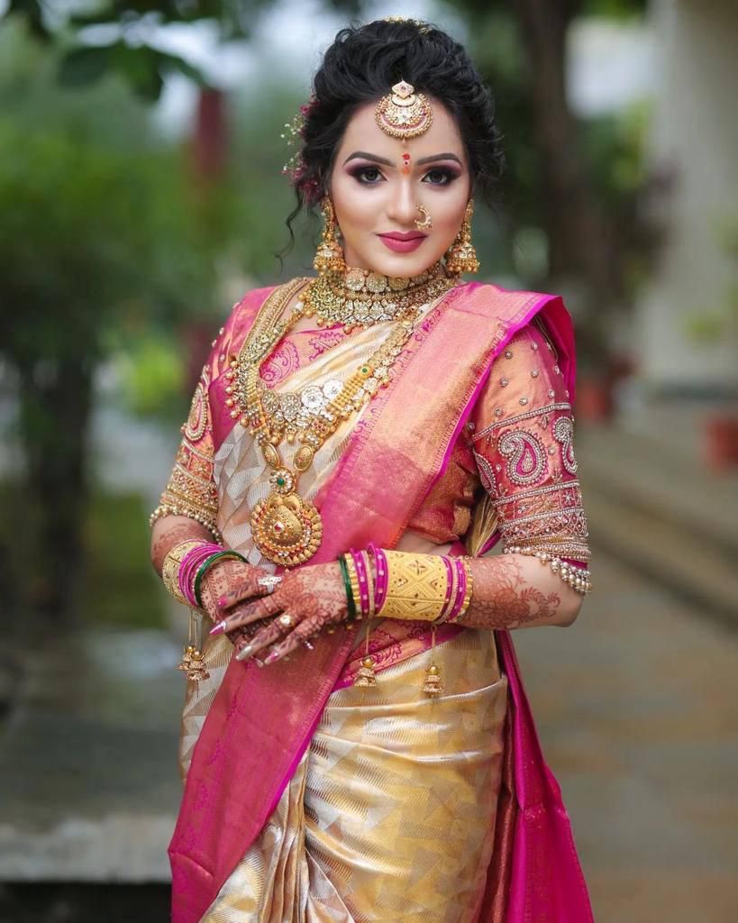 Majesty Beige Soft Silk Saree With Opulent Blouse Piece