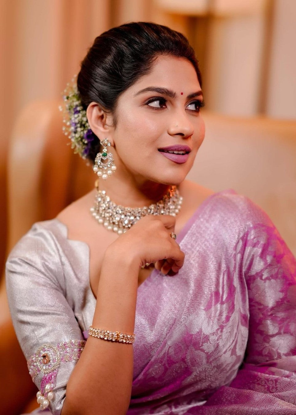 Delectable Pink Soft Silk Saree With Cynosure Blouse Piece