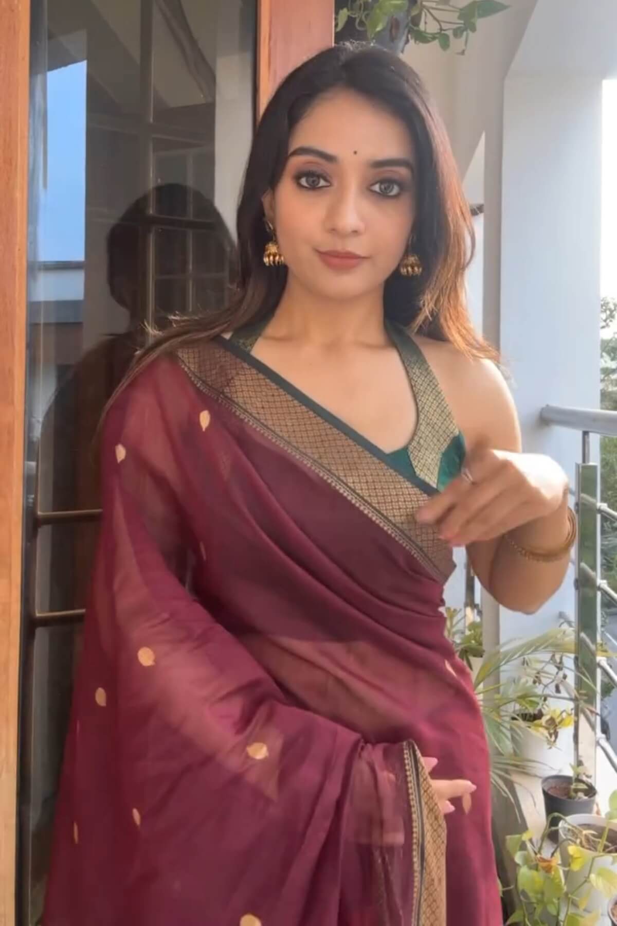 Marvellous Wine Soft Silk Saree With Supernal Blouse Piece