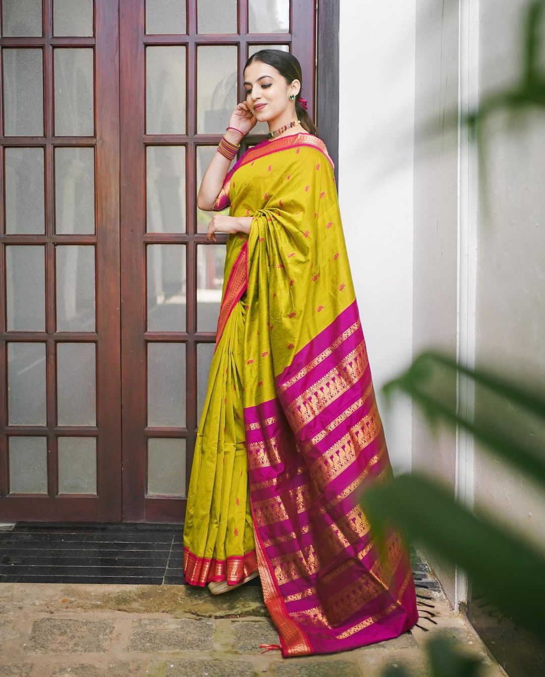 Amazing Mustard Soft Banarasi Silk Saree With Precious Blouse Piece