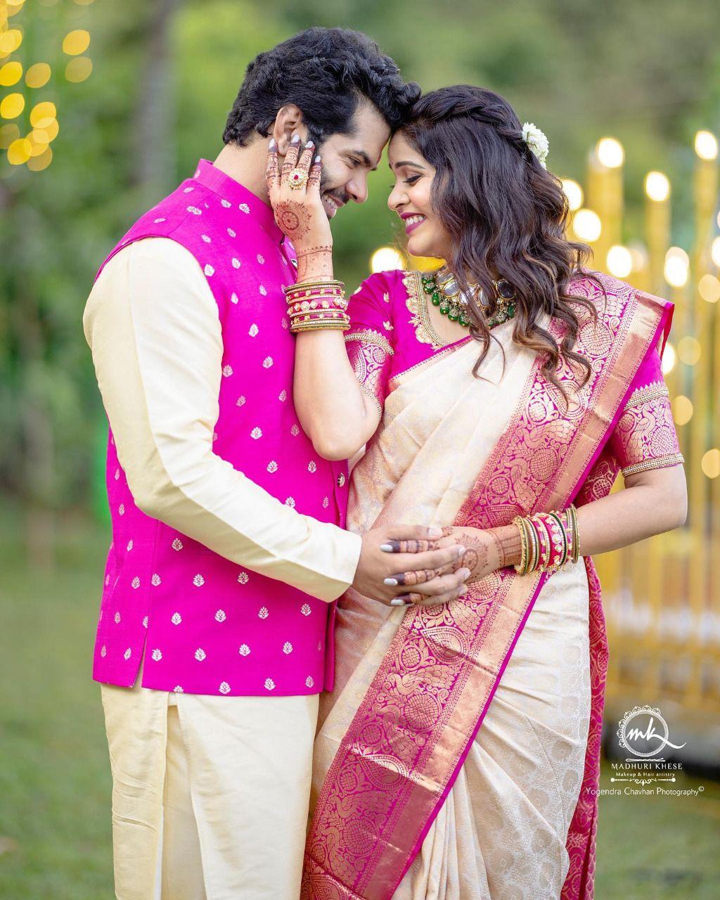 Glorious Beige Soft Banarasi Silk Saree With Blooming Blouse Piece