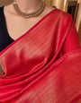 Admirable Red Soft Silk Saree With Wonderful Blouse Piece