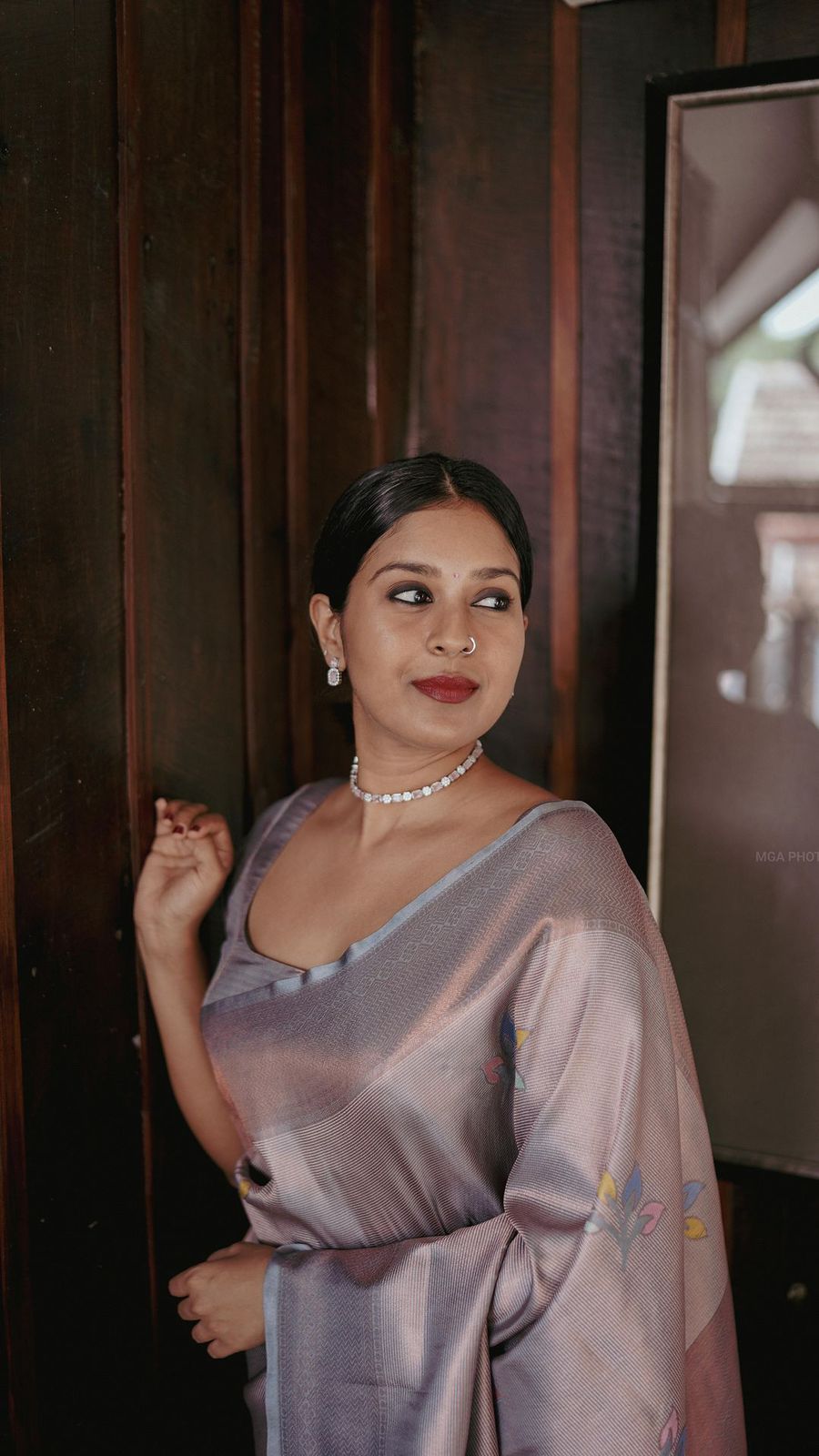 Felicitous Grey Soft Silk Saree With Panoply Blouse Piece