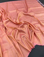 Exquisite Baby Pink Kanjivaram Silk Saree With Divine Blouse Piece