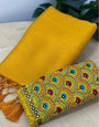 Opulent Yellow Kanjivaram Silk Saree With Two Majestic Blouse Piece