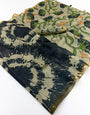 Ethereal Black Printed Cotton Silk Saree With Demanding Blouse Piece