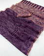 Grandiose Purple Printed Cotton Silk Saree With Exuberant Blouse Piece