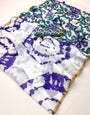 Serendipity Off White Printed Cotton Silk Saree With Demure Blouse Piece