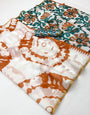 Extraordinary Off White Printed Cotton Silk Saree With Smart Blouse Piece