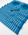 Inimitable Blue Printed Cotton Silk Saree With Redolent Blouse Piece