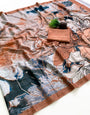 Prominent Multicolor Digital Printed Satin Silk Saree With Redolent Blouse Piece