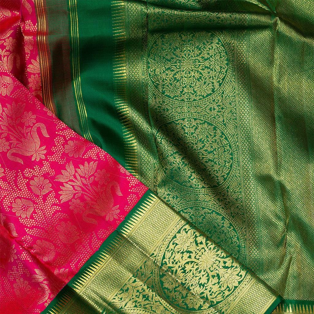 Surpassing Dark Pink Soft Banarasi Silk Saree With Demesne Two Blouse Piece