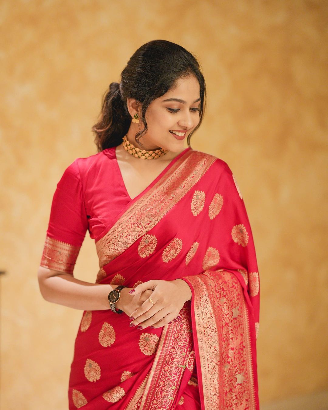 Phenomenal Red Soft Silk Saree With Classic Blouse Piece