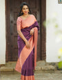 Propinquity Purple Soft Silk Saree With Wonderful Blouse Piece