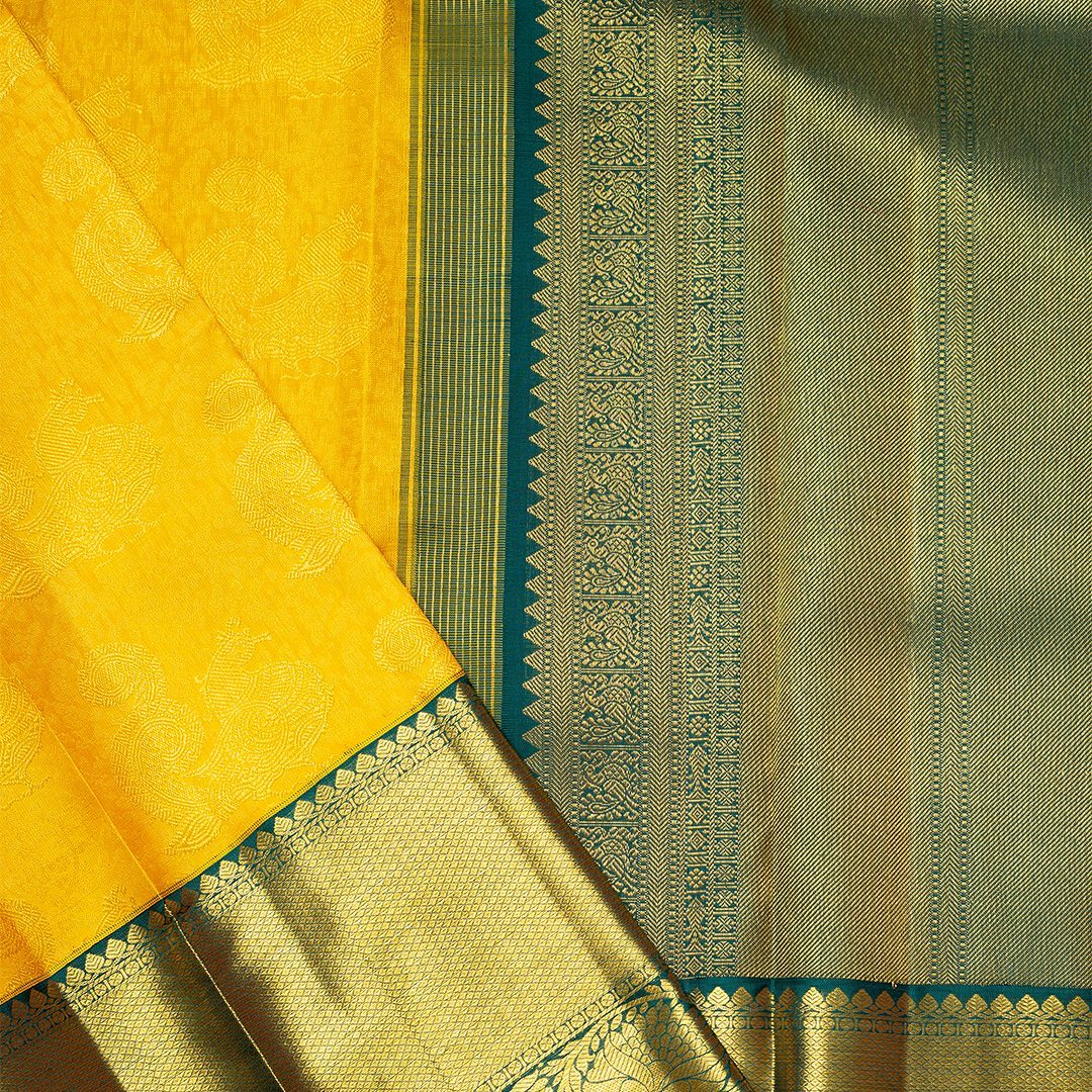 Jazzy Yellow Soft Banarasi Silk Saree With Flattering Two Blouse Piece