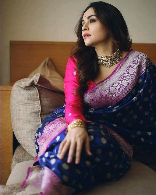 Panoply Blue Soft Banarasi Silk Saree With Gorgeous Blouse Piece