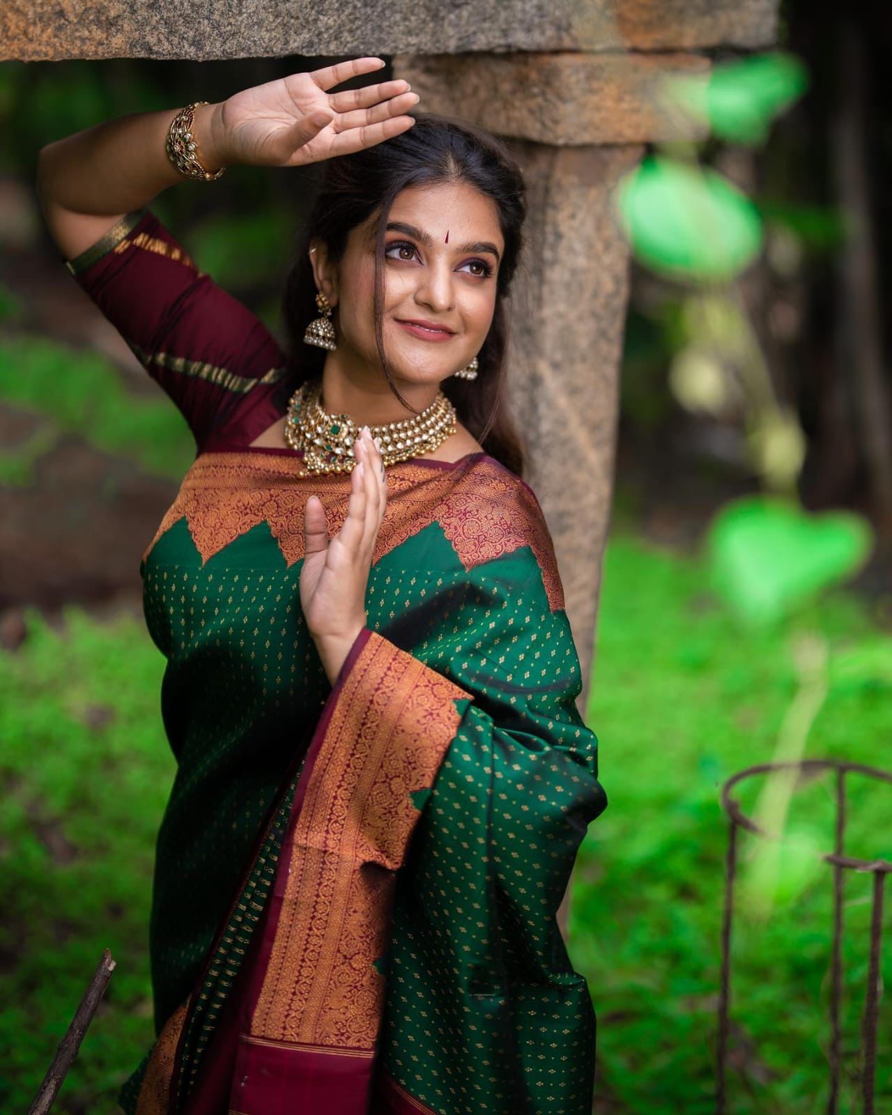 Susurrous Green Soft Silk Saree With Innovative Blouse Piece