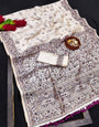 Majesty Off White Embroidery Work Tussar Silk Saree With Brood Blouse Piece