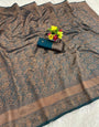 Jazzy Rama Soft Silk Saree With Alluring Blouse Piece