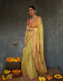 Luxor Mustard Maheshawari Cotton Silk Saree