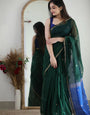 Palm Green Maheshawari Cotton Silk Saree